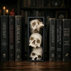 Pile of Skulls Book nook Turn an Empty Shelf Into a Dark Masterpiece