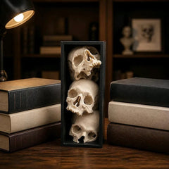 Pile of Skulls Book nook Turn an Empty Shelf Into a Dark Masterpiece