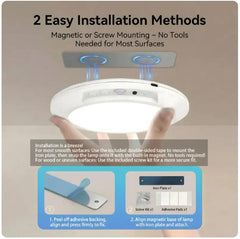 Rechargeable ceiling light with motion sensor and remote