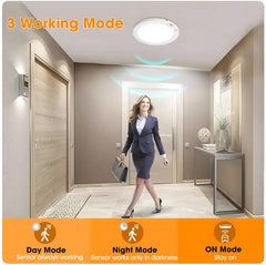 Rechargeable ceiling light with motion sensor and remote