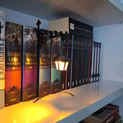 Mini Library Lantern – A Quiet Glow for Your Bookshelf