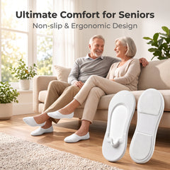 6/10/20pairs Cushioned No-Show Socks with Padded Support Cushioned socks For Seniors