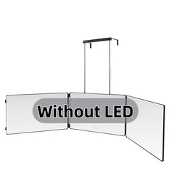Adjustable LED Light 3 Way Mirror, Portable Trifold Mirror for Shaving, Grooming, Hair Styling, Dye Hair, Makeup, Braiding, 360 Degree Mirror