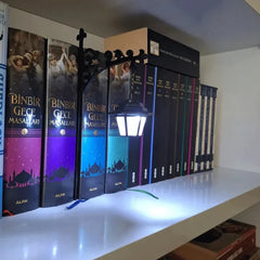 Mini Library Lantern – A Quiet Glow for Your Bookshelf