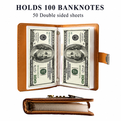 100 Transparent Pocket Currency Collectors Album