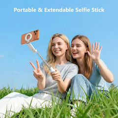 Z3 Magnetic Selfie Stick Tripod – Zoomable Mini Palm Grip with Focus Adjustment Dial