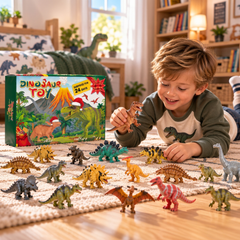 24-Day Dinosaur Toy Advent Calendar with Surprise Figures