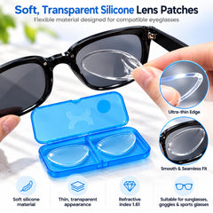 Stick-On Vision Lenses – Reusable No-Glue SPH Inserts for Glasses