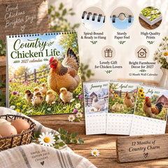 2027 Country Chicken Calendar – Farmhouse charm & wall-ready ✨