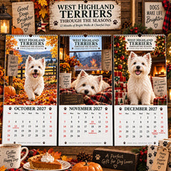 West Highland Terriers 2027 Calendar – Adorable Westie Photography, Spiral-Bound & Gift-Ready