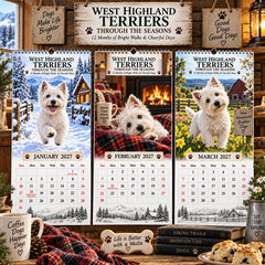 West Highland Terriers 2027 Calendar – Adorable Westie Photography, Spiral-Bound & Gift-Ready